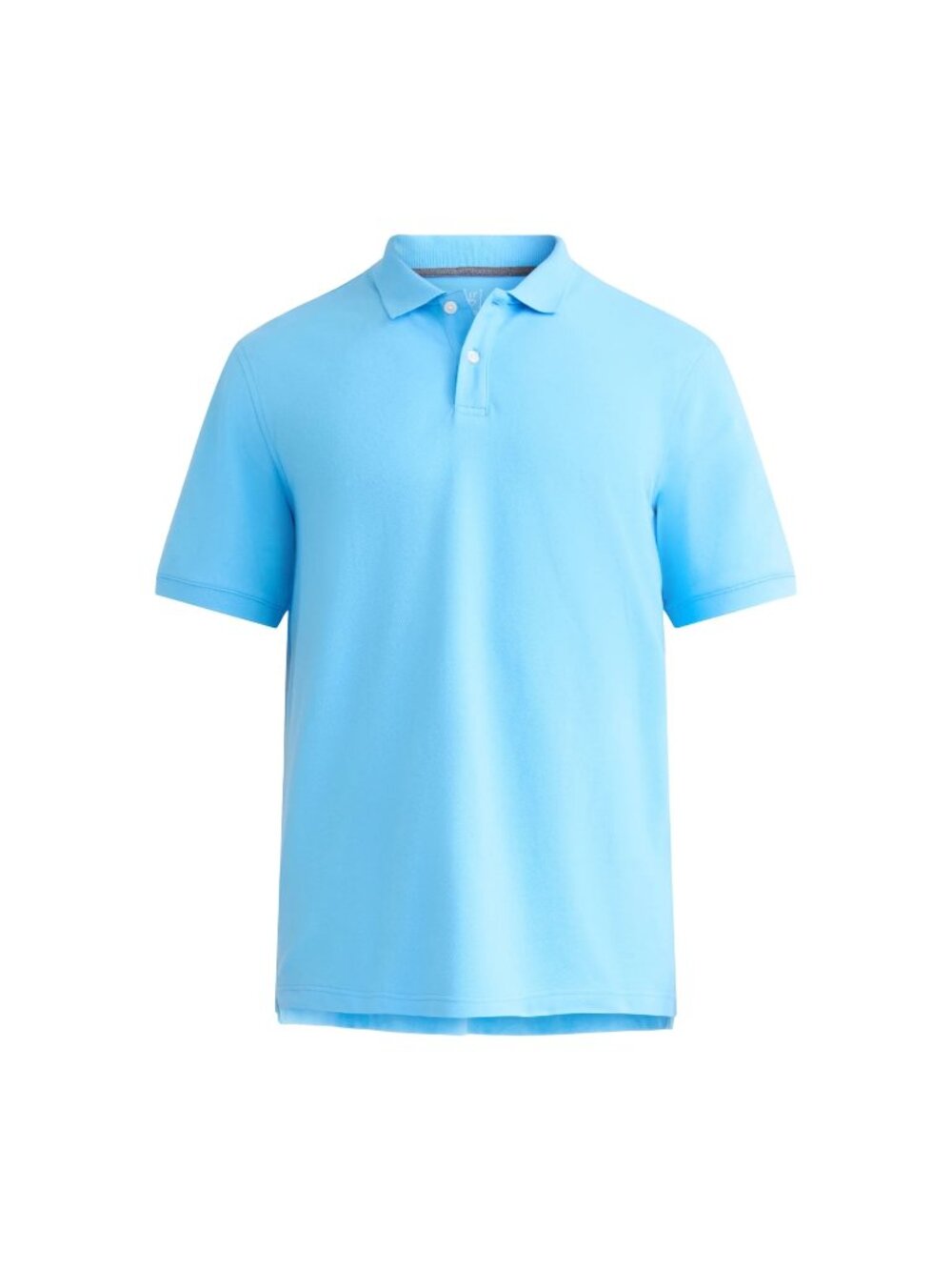 George Mens Pique Polo Shirt Short Sleeve Light Azure Blue Size Medium